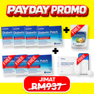 PAYDAY KONSISTEN (4 KOTAK + FREE GLUCOSE METER + FREE 2 KOTAK + FREE 1 TEA)
